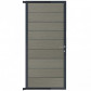 C-Wood Tuindeur aluminium antraciet frame Modular - composiet co-ex grijs (90 x 200 cm)