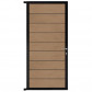 C-Wood Tuindeur aluminium zwart frame Modular - composiet teak (90 x 200 cm)