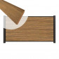 C-Wood Zelfbouw schutting hardhout Mix & Match Thermo Fraké - antraciet alu accessoires (180 x 90 cm)