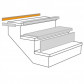 CanDo Open trapprofiel - Zwart Eiken - 130 x 5,6 cm