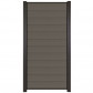 C-Wood Zelfbouw schutting composiet Mix & Match rock grey met antraciet alu accessoires (180 x 90 cm)