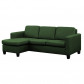 HomingXL loungebank Swing chaise longue links | stof Malmo groen 37 | 2,08 x 1,36 mtr breed