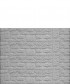 HomingXL zelfbouw schutting beton recht eenzijdig romania steenmotief grijs (199 x 154 cm)