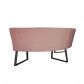 HomingXL Eetkamerbank - Hengelo - geschikt voor ronde tafel 150 cm - stof Element lichtroze 18