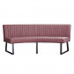 HomingXL Eetkamerbank - Hengelo - geschikt voor ovale tafel 200 cm - stof Element roze 10