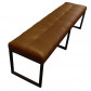 HomingXL Eetkamerbank - Atlanta - leer Colorado cognac 03 - 200 cm