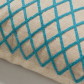 La Forma sierkussen Martina | beige/blauw 100% katoen (45 x 45 cm)