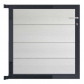 C-Wood Tuinpoort aluminium antraciet frame Modular - composiet wit (90 x 90 cm)