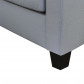 HomingXL loungebank Swing chaise longue links | stof Milano grijs 54 | 1,36 x 2,08 mtr breed
