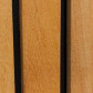 Elephant Schutting hardhout geschaafd Stripes Black (180 x 180 cm) schermdikte 4,5 cm