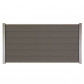 C-Wood Zelfbouw schutting composiet Mix & Match rock grey met blank alu accessoires (180 x 90 cm)
