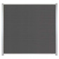 C-Wood Zelfbouw schutting composiet Rhombus Triple rock grey - blank alu accessoires (180 x 180 cm)