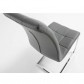 La Forma stoel Walker | grijs synthetisch leer met verchroomde poot
