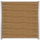 C-Wood Zelfbouw schutting hardhout Mix & Match Thermo Fraké - blank alu accessoires (180 x 180 cm)