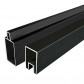 C-Wood Modular zelfbouwset - onder-& bovenregel - 3 veren - antraciet aluminium