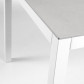 La Forma eettafel Bogen | wit aluminium frame met blad van keramisch steen Hydra Plomo (140 x 90 cm)