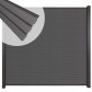 C-Wood Zelfbouw schutting composiet Rhombus Triple rock grey - antraciet alu accessoires (180 x 180 cm)