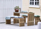 Plus Danmark lattenbank vuren | Rustik Design driftwood 38 x 138 x 45 cm