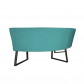 HomingXL Eetkamerbank - Amsterdam - stof Element turquoise 15 - geschikt voor tafel 130 cm