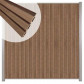 C-Wood Zelfbouw schutting verticaal Rhombus Triple bruin gevlamd - blank alu accessoires (170 x 180 cm)