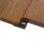 Vlonderplank hardhout Merbau 2,1 x 14,5 cm (4,90 mtr) geschaafd voor RVS clips