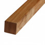 Paal hardhout Angelim 6,8 x 6,8 cm gepunt geschaafd