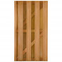 Tuindeur hardhout keruing recht rvs (90 x 180 cm) v-groef schermdikte 4,1 cm