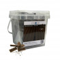 Bevestigingsclips bruin gevlamd incl RVS schroeven (100 stuks)