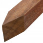 Paal hardhout 8,5 x 8,5 cm (275 cm) gepunt geschaafd