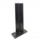 Paalhouder met voet antraciet RAL7016 tbv aluminium palen 6,8 x 6,8 cm