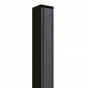 Tuinpaal antraciet aluminium met cypresse kern (6,8 x 6,8 x 272 cm)