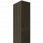 Achterhout gevingerlast hardhout Cambara 2,8 x 5,5 cm zwart