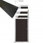 Tuindeur aluminium blank frame Mix & Match - composiet antraciet (90 x 200 cm)