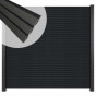 Zelfbouw schutting composiet Rhombus Triple antraciet - antraciet alu accessoires (180 x 180 cm)