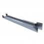 Dorpel plaatdeur dubbel XL - RVS - 83 x 80 x 2539 mm