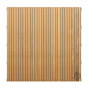 Schutting hardhout Cedrinho recht | Stripes (180 x 180 cm) schermdikte 4,5 cm