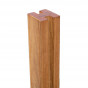 Tussenpaal rabatsysteem hardhout Bankirai 9 x 9 cm