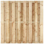 Schutting vuren Timber recht 15L rvs groen geimpregneerd (180 x 180 cm) schermdikte 4,7 cm