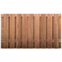Schutting hardhout keruing recht 19L (130 x 180 cm) v-groef schermdikte 4,5 cm