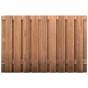 Schutting hardhout keruing recht 19L (150 x 180 cm) v-groef schermdikte 4,5 cm
