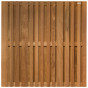 Schutting hardhout cedrinho recht 28L | Stripes (180 x 180 cm) schermdikte 4,5 cm