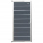 Tuindeur composiet Modular Rock grey met blank aluminium frame compleet (90 x 200 cm)