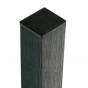 Tuinpaal composiet Basic antraciet met houten kern 6,8 x 6,8 cm