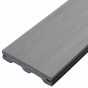 Vlonderplank composiet massief co-extrusie 2,5 x 14 cm zilver teak (4 mtr) schorsmotief