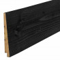 Zweeds rabat Europees naaldhout rondom zwart gespoten 1,2/2,5 x 19,5 cm (4,00 mtr) gezaagd