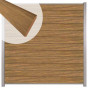 Zelfbouw schutting hardhout Mix & Match Thermo Fraké - blank alu accessoires (180 x 180 cm)