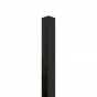 Paal grenen geïmpregneerd 8,8 x 8,8 cm (270 cm) zwart gedompeld