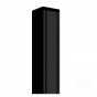 Tuinpaal aluminium zwart met cypresse kern 6,8 x 6,8 cm