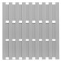 Schutting composiet Ibiza grijs met blank aluminium frame (180 x 180 cm)