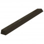 Ventilatielat vuren verduurzaamd 2,8 x 4,5 cm zwart - 4.80 meter